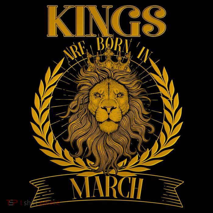 Vintage Lion Kings Are Born In March Baby Bodysuit