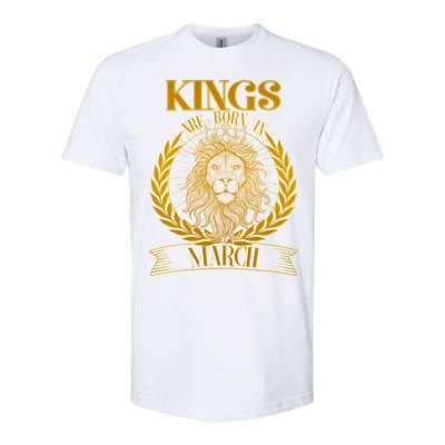 Vintage Lion Kings Are Born In March Softstyle® CVC T-Shirt