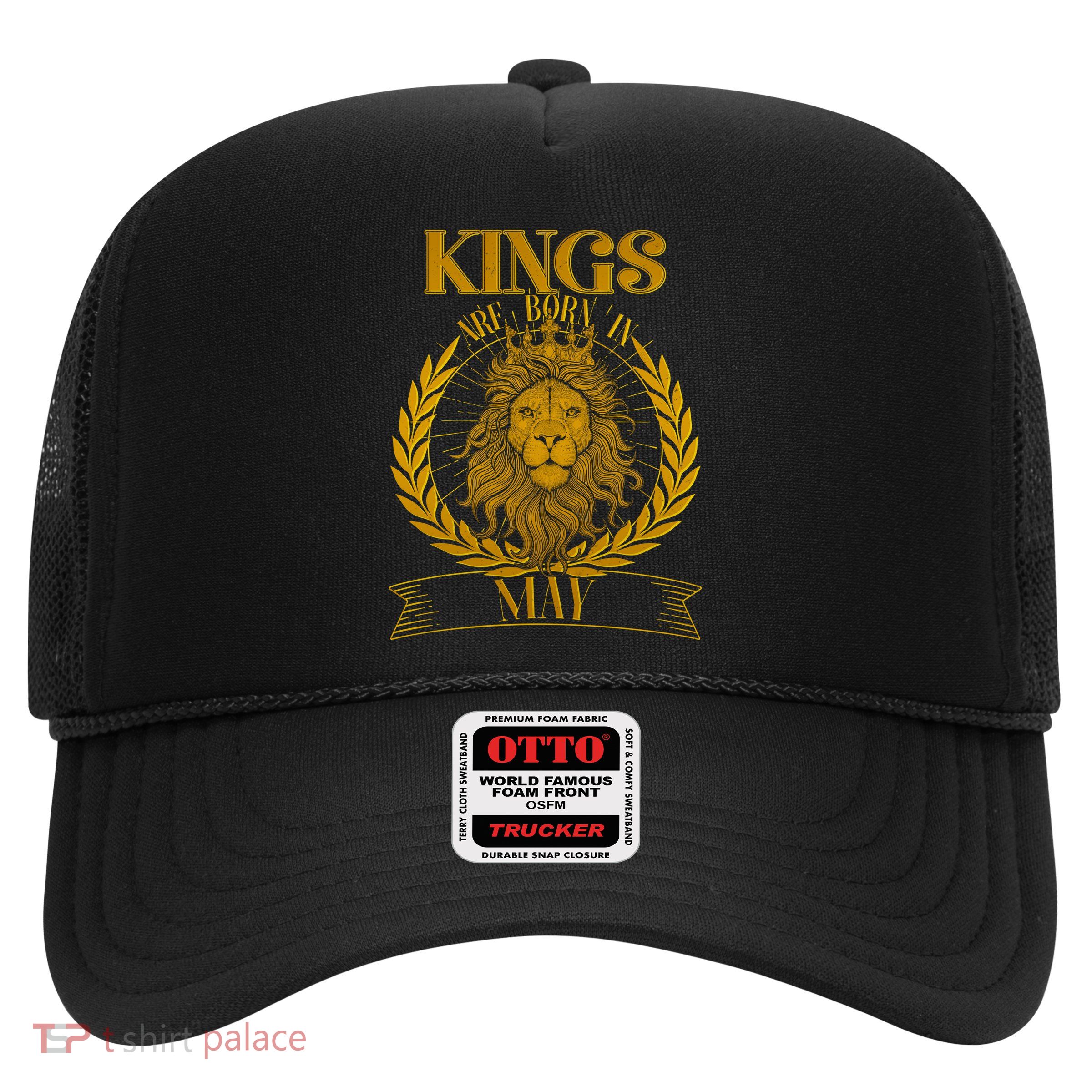 Vintage Lion Kings Are Born In May Trucker Hat