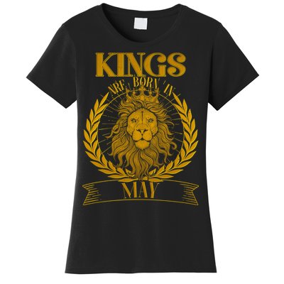 Vintage Lion Kings Are Born In May Women's T-Shirt