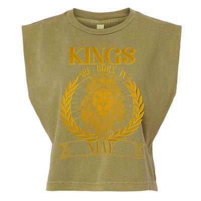 Vintage Lion Kings Are Born In May Garment-Dyed Women's Muscle Tee