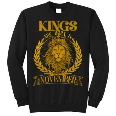 Vintage Lion Kings Are Born In November Sweatshirt