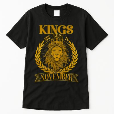 Vintage Lion Kings Are Born In November Tall T-Shirt