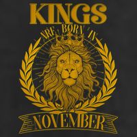 Vintage Lion Kings Are Born In November Trucker Hat