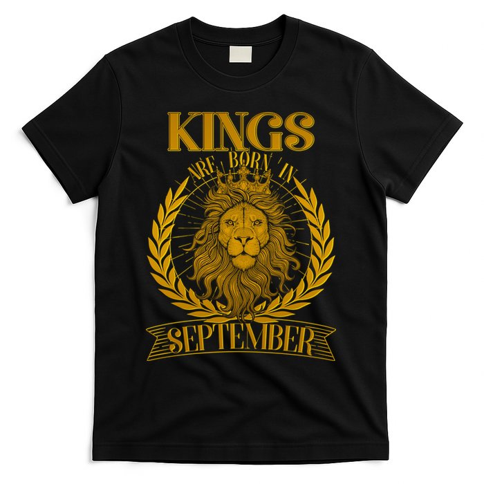 Vintage Lion Kings Are Born In September T-Shirt