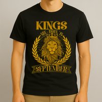 Vintage Lion Kings Are Born In September T-Shirt