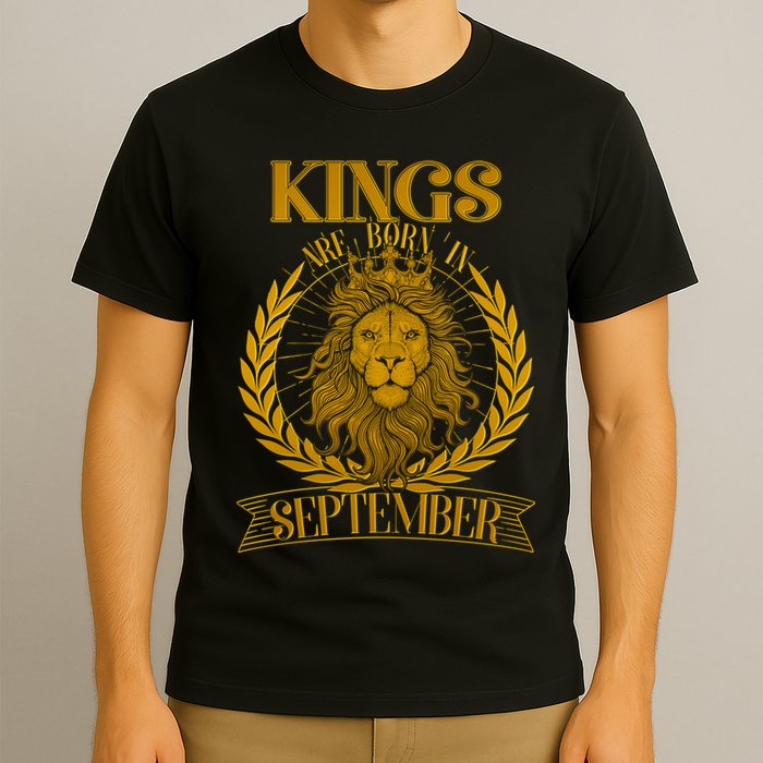 Vintage Lion Kings Are Born In September T-Shirt