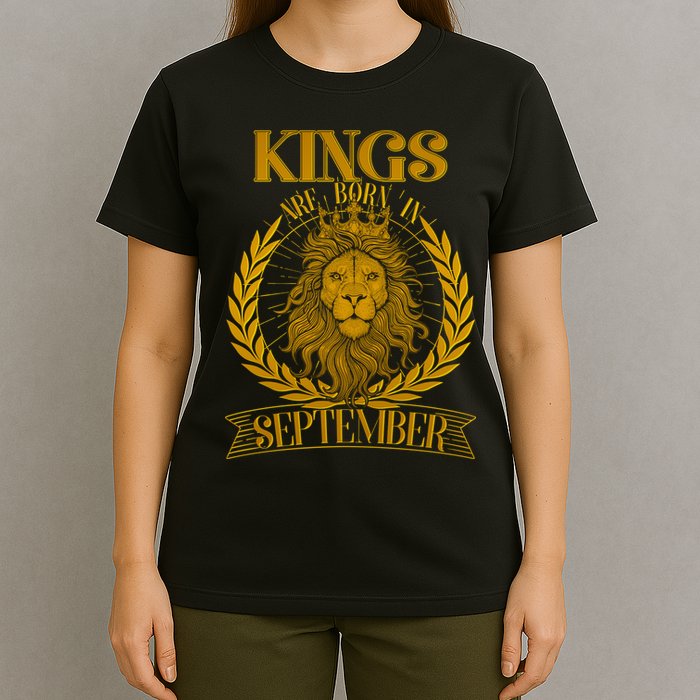 Vintage Lion Kings Are Born In September T-Shirt