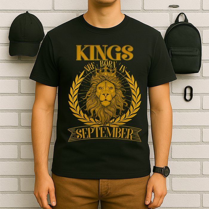 Vintage Lion Kings Are Born In September T-Shirt
