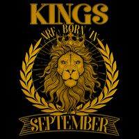 Vintage Lion Kings Are Born In September T-Shirt