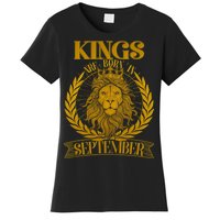 Vintage Lion Kings Are Born In September Women's T-Shirt