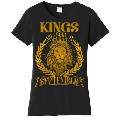 Vintage Lion Kings Are Born In September Women's T-Shirt