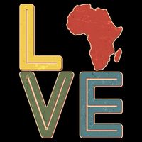 Vintage Love Africa Black History Month Hoodie