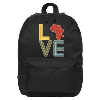 Vintage Love Africa Black History Month 16 in Basic Backpack