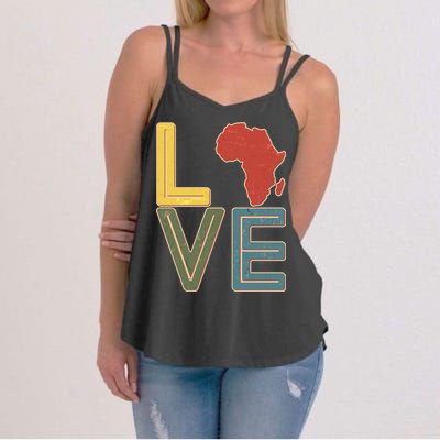 Vintage Love Africa Black History Month Women's Strappy Tank