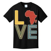 Vintage Love Africa Black History Month Kids T-Shirt