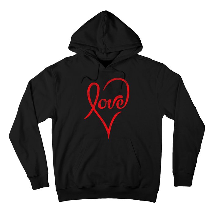 Vintage Love Heart Symbol Hoodie