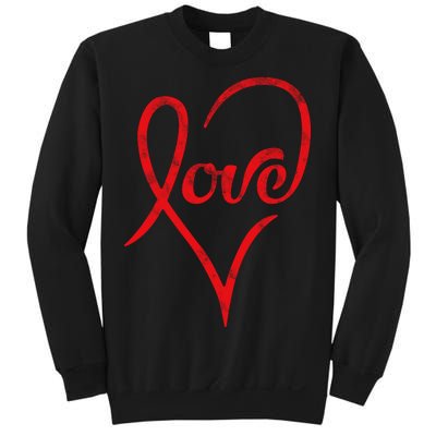 Vintage Love Heart Symbol Sweatshirt