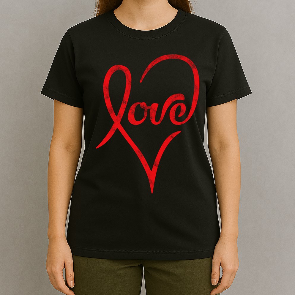 Vintage Love Heart Symbol T-Shirt