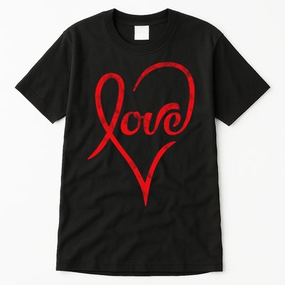 Vintage Love Heart Symbol Tall T-Shirt