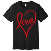 Vintage Love Heart Symbol Premium T-Shirt