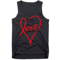 Vintage Love Heart Symbol Tank Top