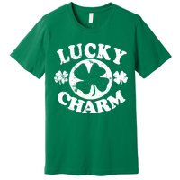 Vintage Lucky Charm Irish Clover Premium T-Shirt