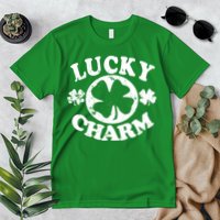 Vintage Lucky Charm Irish Clover Premium T-Shirt
