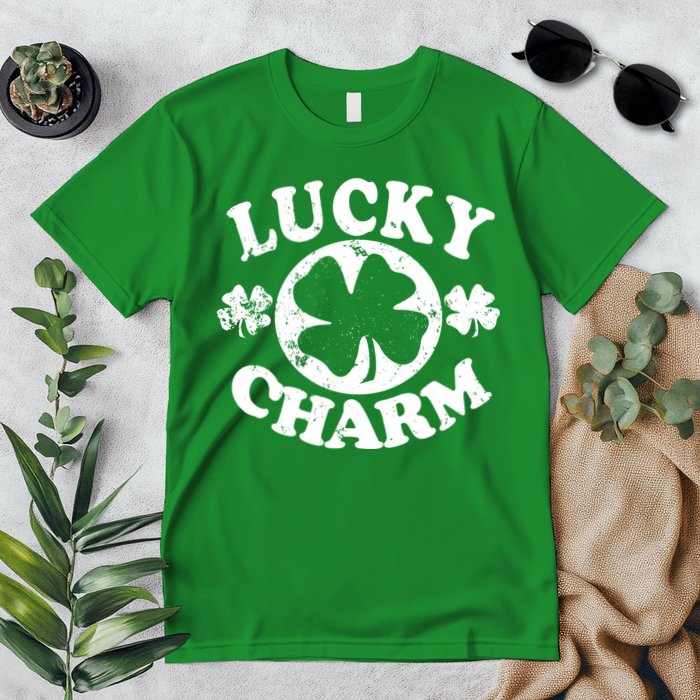 Vintage Lucky Charm Irish Clover Premium T-Shirt