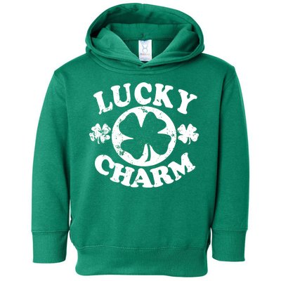 Vintage Lucky Charm Irish Clover Toddler Hoodie