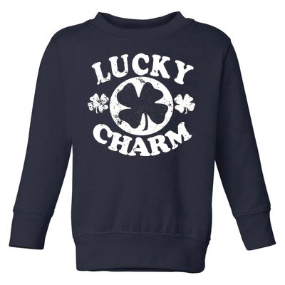 Vintage Lucky Charm Irish Clover Toddler Sweatshirt