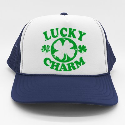 Vintage Lucky Charm Irish Clover Trucker Hat