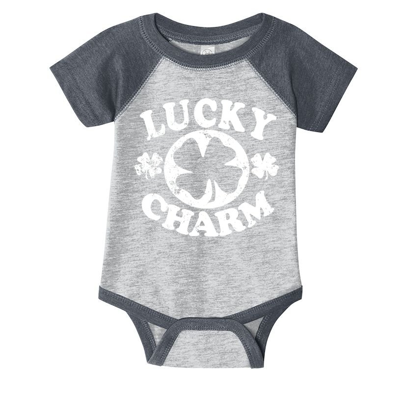 Vintage Lucky Charm Irish Clover Infant Baby Jersey Bodysuit