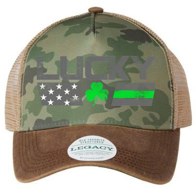 Vintage Lucky Shamrock Racing Flag Legacy Tie Dye Trucker Hat