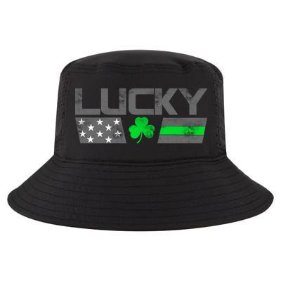 Vintage Lucky Shamrock Racing Flag Cool Comfort Performance Bucket Hat