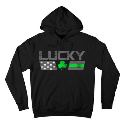 Vintage Lucky Shamrock Racing Flag Hoodie