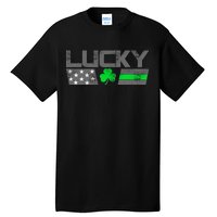 Vintage Lucky Shamrock Racing Flag Tall T-Shirt