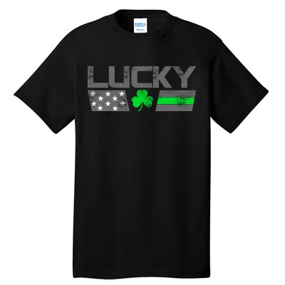 Vintage Lucky Shamrock Racing Flag Tall T-Shirt