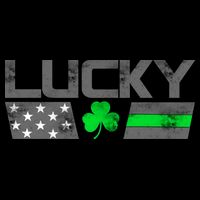 Vintage Lucky Shamrock Racing Flag Button