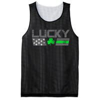 Vintage Lucky Shamrock Racing Flag Mesh Reversible Basketball Jersey Tank