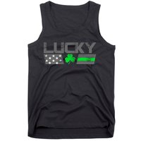 Vintage Lucky Shamrock Racing Flag Tank Top