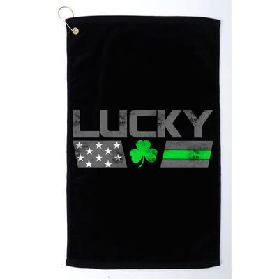Vintage Lucky Shamrock Racing Flag Golf Towel