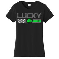 Vintage Lucky Shamrock Racing Flag Women's T-Shirt