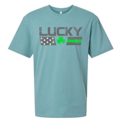 Vintage Lucky Shamrock Racing Flag Sueded Cloud Jersey T-Shirt