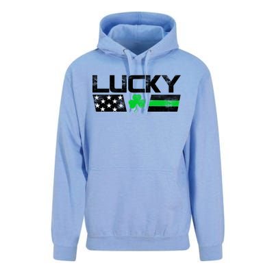 Vintage Lucky Shamrock Racing Flag Unisex Surf Hoodie