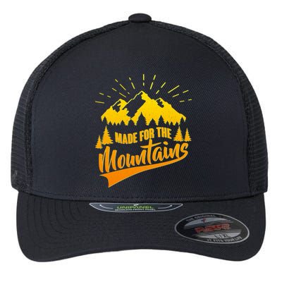 Vintage Made For The Mountains Wilderness Flexfit Unipanel Trucker Cap