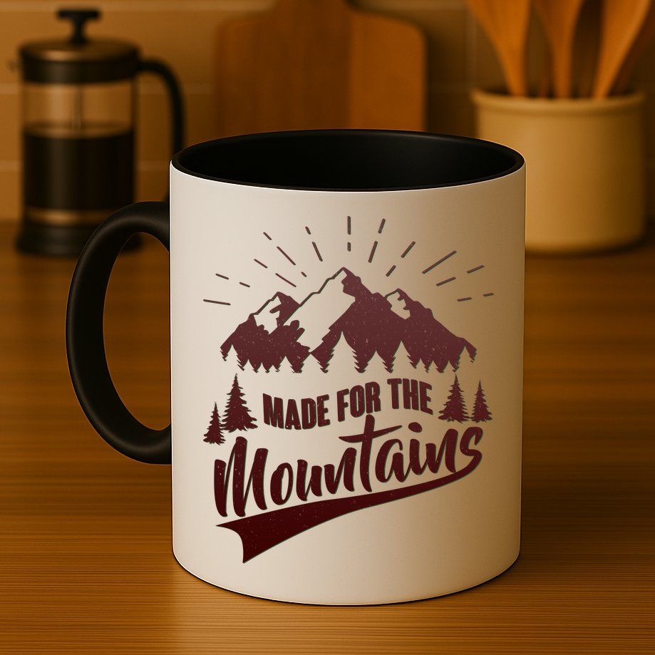 Vintage Made For The Mountains Wilderness Mug