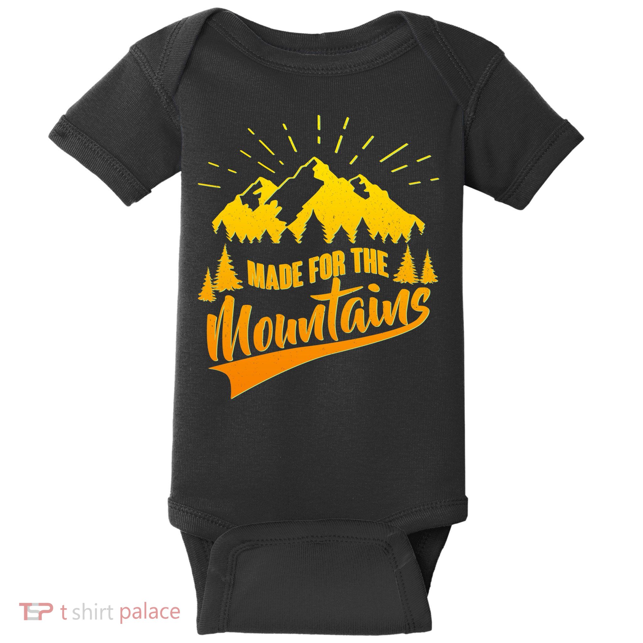 Vintage Made For The Mountains Wilderness Baby Bodysuit