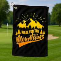 Vintage Made For The Mountains Wilderness Golf Towel