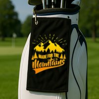 Vintage Made For The Mountains Wilderness Golf Towel